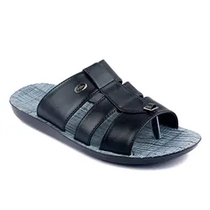ASIAN Men's Casual Slipper Lightweight Daily Used Wear & Office Wear Flip-Flop & Slipper's for Men's & Boy's,UK 8 Black