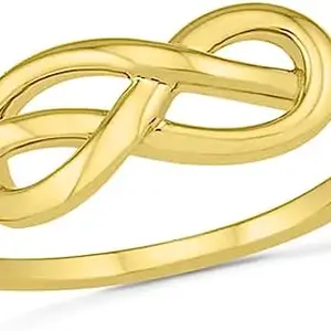 NF Jewels TRENDING INFINITY KNOT RING 14k YELLOW GOLD PLATED GIRLS FOR WOMEN