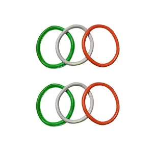 Generic START COLLECTION Unisex Tricolor Handband/Wrist Band for National Occasions, Republic Day & Independence Day Set of 6 (Free Size)