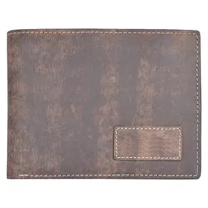 Leatherman Fashion LMN Genuine Leather Brown Unisex Wallet with 7 Card Slots