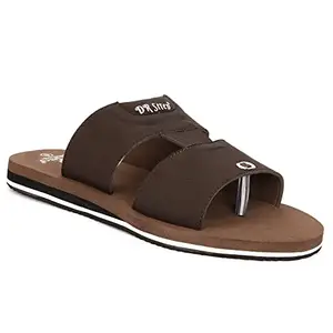 DR STTEP Men's Brown Synthetic OrthoPedic Eva Insole Outdoor Fashionable Slip-on Slippers