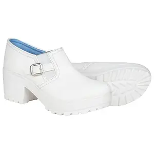 FASHIMO Women's & Girl's Block Heel Western Boot DNNPPN2-white-41