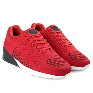 fasczo-Height Increasing Sport Shoes for Cricket, Football, Basketball etc. Red