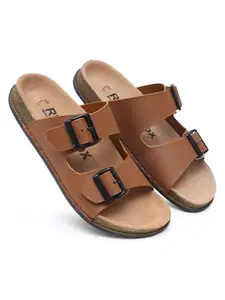 Reefox Men's Cushion Sliders/Slippers | PU Padding on the Footbed | Bounce Back Technology | Comfortable & LightWeight | Waterproof & Everyday Flip Flops (UK Footwear Size System, Adult, Men, Numeric, Medium, 10)