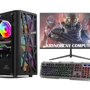 KRYNORCXY Gaming Computer Desktop PC - Core i7-3770, 4GB GT 730 Graphics,19