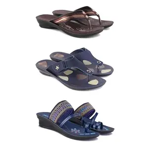 Women's Sandals | Lightweight Wear| Stylish & Easy to Wear For Women'S PCV-SAN(3-COMBO)-1955-1973-1953-5