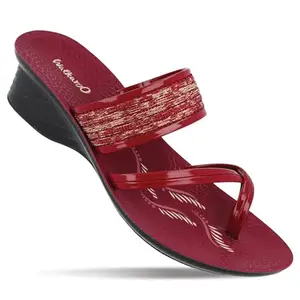 WALKAROO WL7436 Womens Fashion Sandals for Casual Wear and Regular use - Maroon