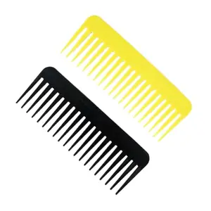 MICLAC Plastic Styling Combs for Women, Wide Tooth, 6 Inch, 2 Pack