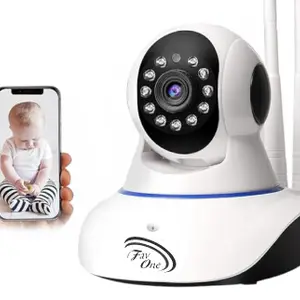 HD 1080P Wi-Fi Smart Dual Antenna Wireless IP CCTV Security Camera with 2 Way Audio Night Vision