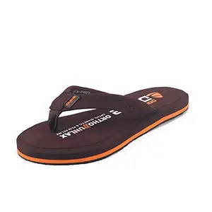 Duke Women Brown Solid Thong Flip Flops (Size: 9)-XFW0315_Brown