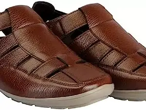 Bata Men's REMO-GRASS-AW16 M3 Brown Sandal-7 Kids UK (851-4023)