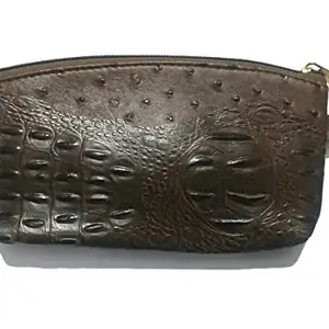 Wallet Hand Purse| Mobile Wallet for Girls in White Brown Colour in Croco Style
