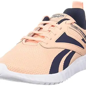 Reebok Women Synthetic Conor W Running Shoes Aura Orange - Vector Navy UK 4