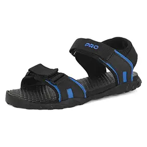 Pro Pro by Khadim's Black Casual Synthetic Leather Sandal for Men - 65201565260001