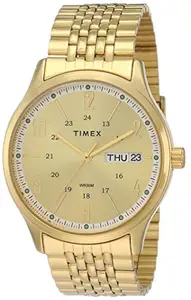 Timex Stainless Steel Analog Gold Dial & Band Men's Watch-TW0TG6503