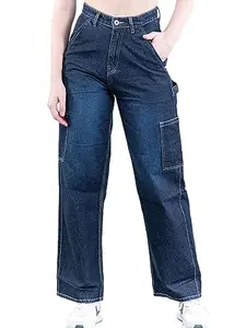 Jaipur House Sinful Dark Blue Straight Flared-fit Women Jeans-WJS-0017-28
