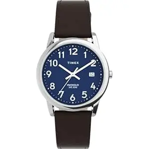 TIMEX Easy Reader Classic Analog Blue Round Dial & Black Plastic Strap Band Water Resistant Men's Wrist Watch - TW2V75200JQ