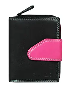 Calfnero Black Women's Wallet (Ak-181-Black-Multi)