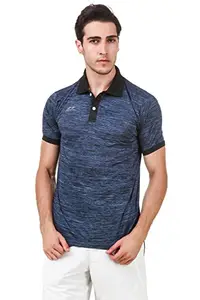 Nivia 2245-1 Ray Polyester Polo T-Shirt, Small (Blue)
