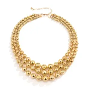 Shining Diva Fashion Latest Stylish Fancy Gold Plated Multilayer Necklace for Women and Girls (rrsd16551np)