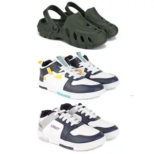 DRACKFOOT Men's Sports Shoes | Lightweight Stylish & Easy to Wear for Men'sGR-SPO-(3-Combo)-3137-1074-1075-9 Multicolor