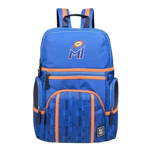 EUME Mumbai Indians MI 2024, 32L Laptop Bag for Men, Royal Blue | 2 Large Compartment office Laptop Backpacks | Fits Up to 15.6" Laptop | Nylon Fabric | Travel Bag | Bagpacker Bag for Men and Women