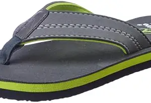 Aqualite Men GV-303 Slipper, L.Grey/Fl.Green, 6 UK/India