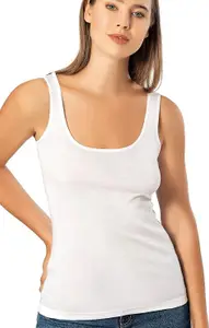 SHAPERX Casual Sleeveless Black/Skin/White Tank Top for Women – Regular Fit, Round Neck, Daily Use