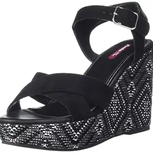BATA Women's 7616078 Ankle-Strap Sandal - [Black, 5 UK]