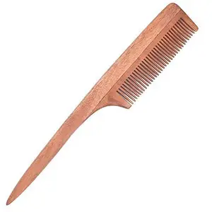 Morges Neem Wood Tail Comb for Women and Girls