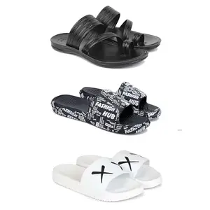 DRACKFOOT Men's Sandals | Lightweight Wear| Stylish & Easy to Wear For Men'S GR-SAN-(COMBO-3)-3152-3103-3029-7