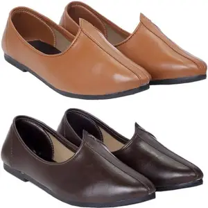 Vitoria Derby Shoes for Men | Shoes for Men with PU Sole | Comfortable & Lightweight |Durable & Trendy Design | Size : 10 | Color : Brown-Tan,VTR_3001_Jutti_BrwnTan_2J_GP_10