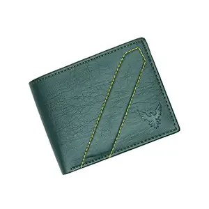 Goldalpha Men Casual Artificial Leather Wallet - (5 Card Slots) (Green)