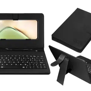 ACM Keyboard Case Compatible with Vivo Y200 Mobile Flip Cover Stand Direct Plug & Play Device for Study & Gaming Black