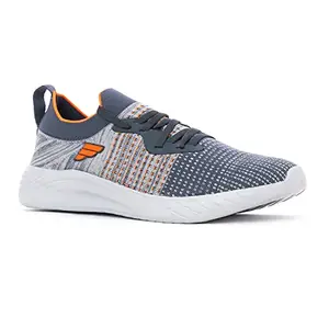 Khadim's Fitnxt Running Sports Shoes for Men (Grey, Size - 8)