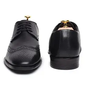 The Shadow The Shadow Genuine Leather Derby Brogue Black Formal Lace Up Dress Shoes for Men Business Derby Shoes - 10