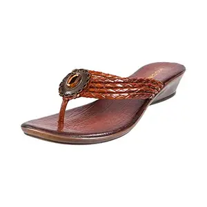 Mochi Womens Leather Tan Slippers (Size (3 UK (36 EU))