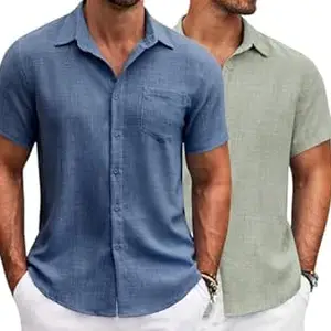 Lymio Men Shirt || Shirt for Man || Half Sleeve || Casual and Summer Style (Packs Also Available) (Resort-Slub)