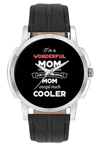 BIGOWL Wrist Watch for Men - I'm A Basketball Mom, Just Like A Normal Mom Except Way Cooler | Gift for Basketball - Analog Men's and Boy's Unique Quartz Leather Band Round Designer dial Watch