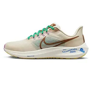 Nike Mens AIR Zoom Pegasus 39 PRM SANDDRIFT/ALE Brown-Coconut Milk Running Shoe - 10 UK (DV8922-100)