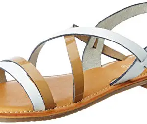 Ruosh Adults-Women White Leather Outdoor Sandals-3 UK/India (36 EU) (2121541090)