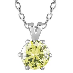 GIVA 925 Sterling Silver Green Serenity Pendant| Neckalce to Gift Women & Girls | With Certificate of Authenticity and 925 Stamp | 6 Months Warranty*