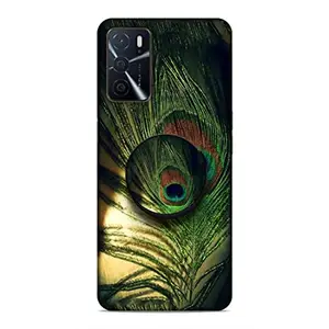 Screaming Ranngers Designer Printed Hard Matt Finish Mobile Case Back Cover with Mobile Holder for Oppo A16 / A53s 5G / A55 5G (Nature/Feather/Natural Beauty/Birds)