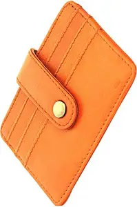Men Brown Genuine Leather RFID Card Holder 5 Card Slot 1 Note Compartment Saiqa1038