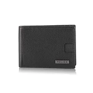 POLICE Drum New Fast Access Multi Utility Wallet Stylish Genuine Leather Wallets for Men Latest Gents Purse with Card Holder Compartment-Black (PT2628800_4-1)