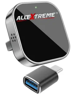 Allextreme 2-in-1 Wireless CarPlay & Android Auto Adapter | Convert Wired CarPlay to Wireless | Bluetooth 5.0 & WiFi | Compact Design Plug & Play | Works with 1000+ Car Models