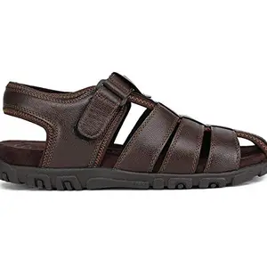 Bata Mens Victor Fisherman Brown Sandal