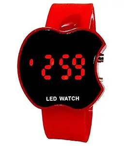 Crispy™ Analog Red Strap Black Dial Watch for Men's and Women