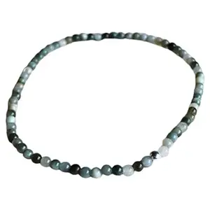 RRJEWELZ Unisex Bracelet 4mm Natural Gemstone Chrysoberyl Cats Eye Round shape Smooth cut beads 7 inch stretchable bracelet for men & women. | STBR_02697