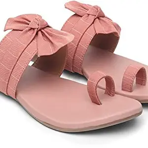 Women Peach tai Flats Sandal (numeric_4)